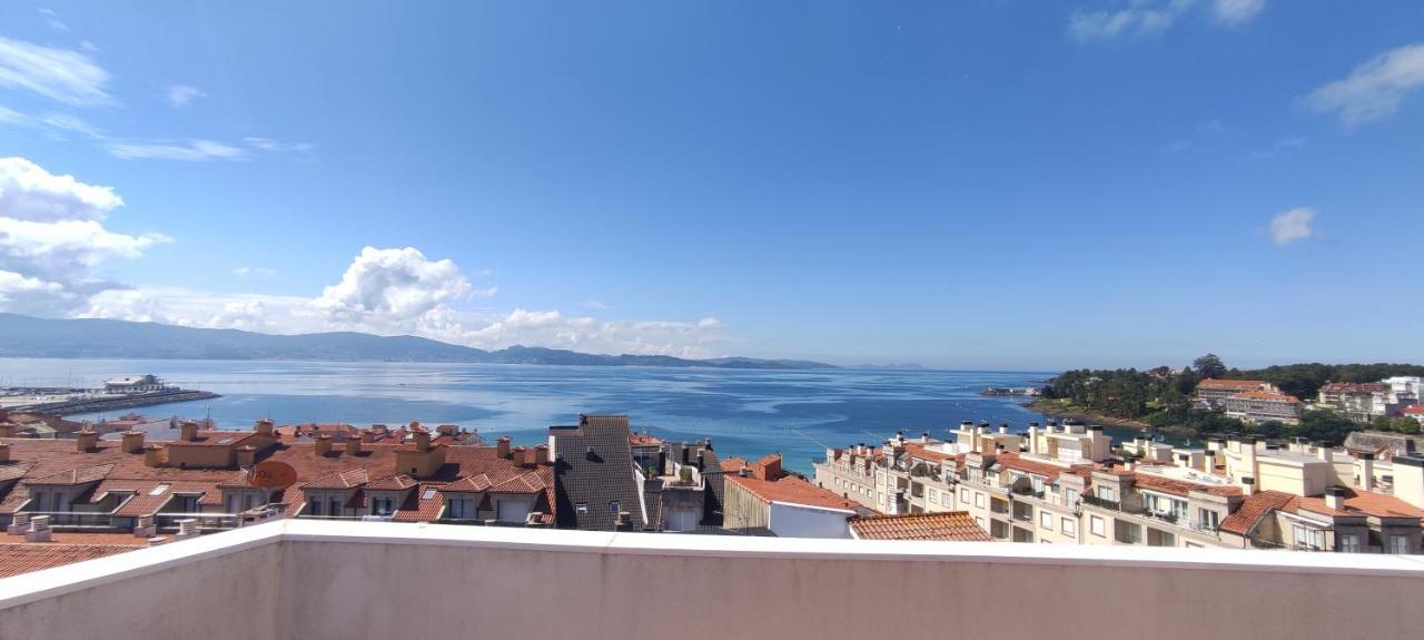 Ferienwohnung Atico Con Amplia Terraza Y Espectaculares Vistas Sanxenxo Exterior foto