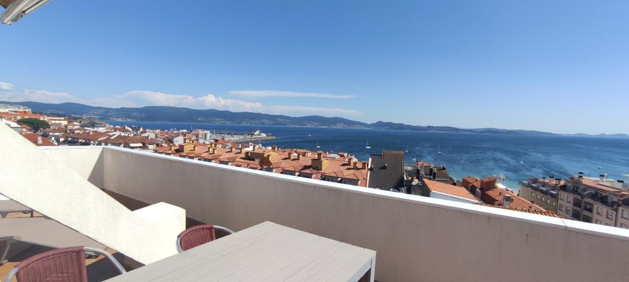 Ferienwohnung Atico Con Amplia Terraza Y Espectaculares Vistas Sanxenxo Exterior foto