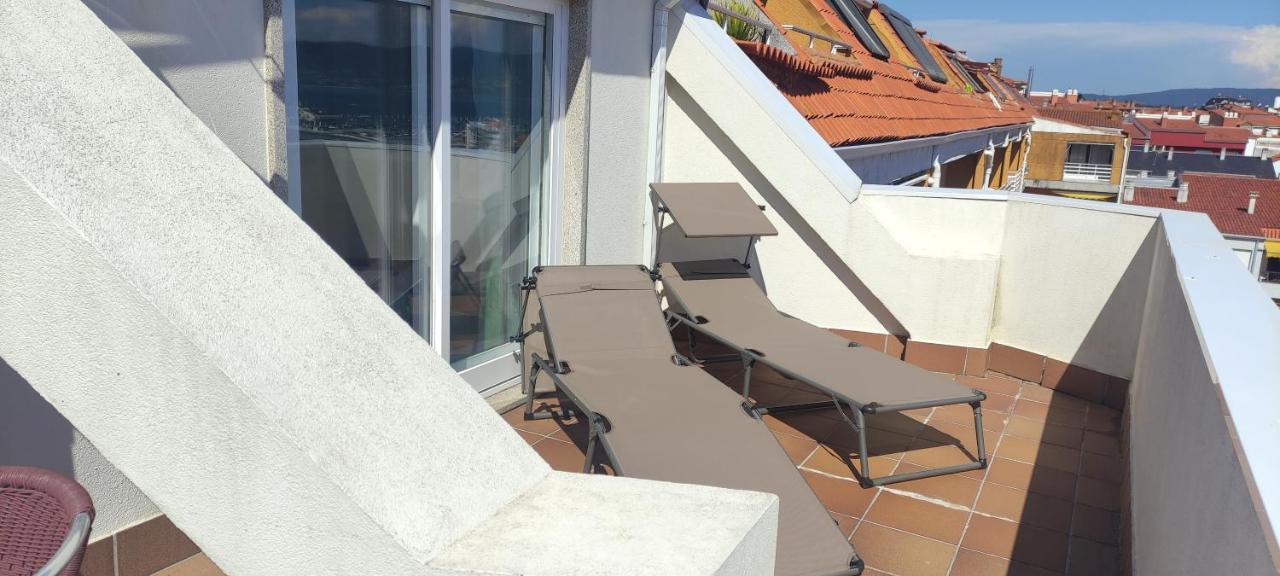 Ferienwohnung Atico Con Amplia Terraza Y Espectaculares Vistas Sanxenxo Exterior foto
